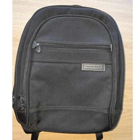 Briggs & Riley Unisex Backpack One Size Black Travel Work Laptop Bag minimalist - Picture 2 of 16